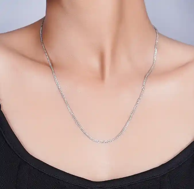  Fine Silver Link Chain